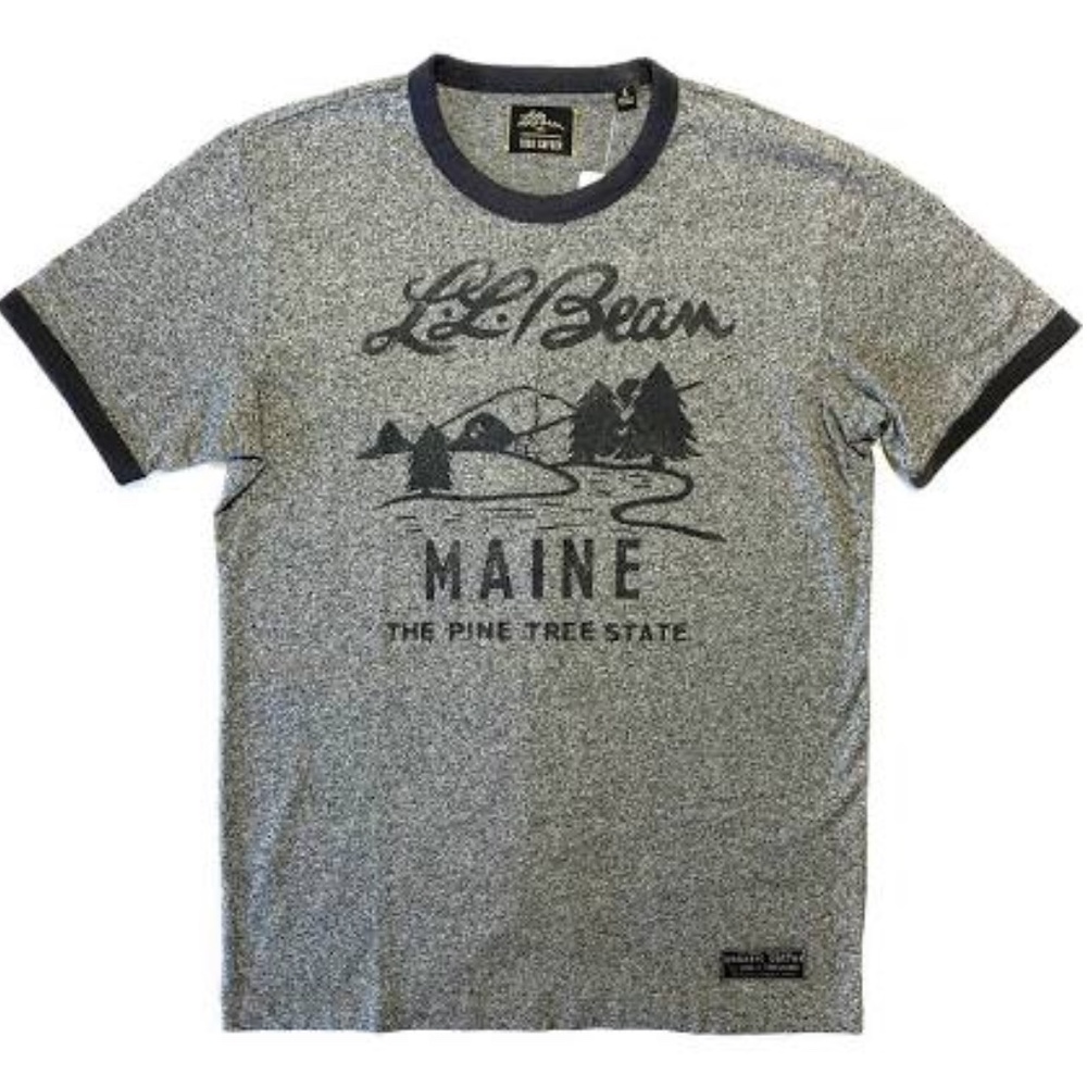 L.L.Bean x Todd Snyder Graphic Heather Organic Jersey Ringer Short-Sleeve Tee XL